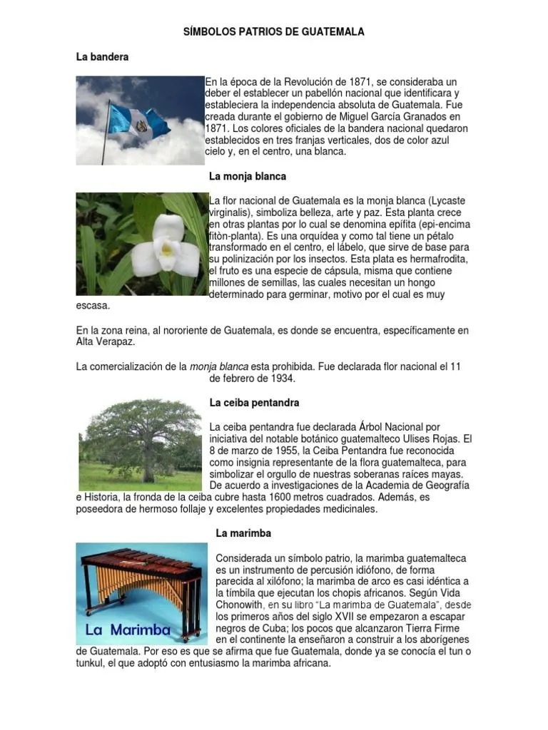 Simbolos Patrios de Centro America | PDF | Costa Rica | Nicaragua