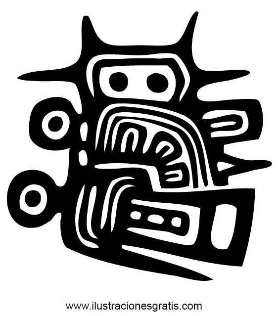 Simbolos para tapices on Pinterest | Maya, Tribal Owl Tattoos and ...
