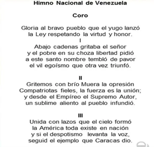 Simbolos – Venezuela
