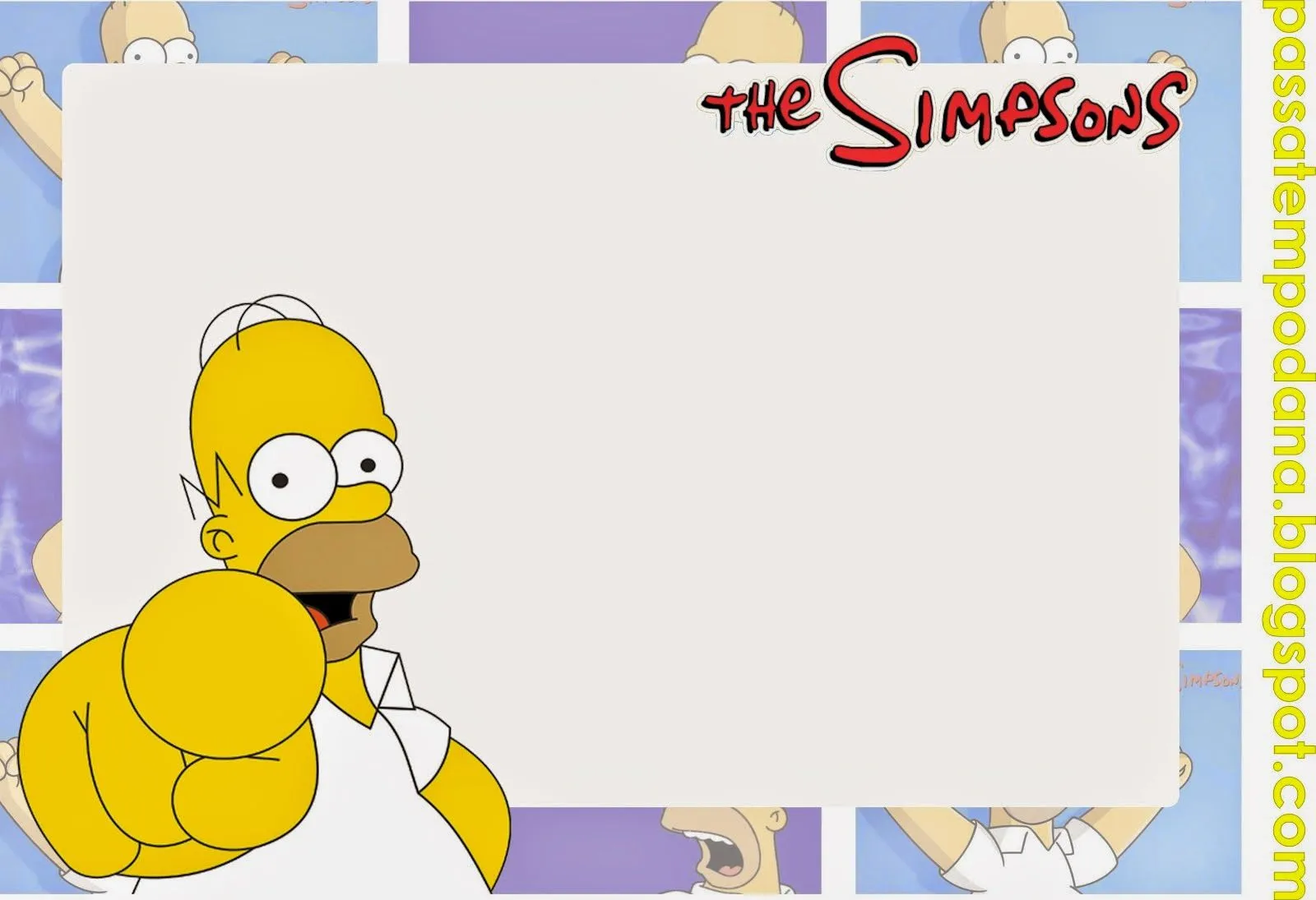 Los Simpson: Invitaciones, Tarjetas, Toppers y Stickers para ...