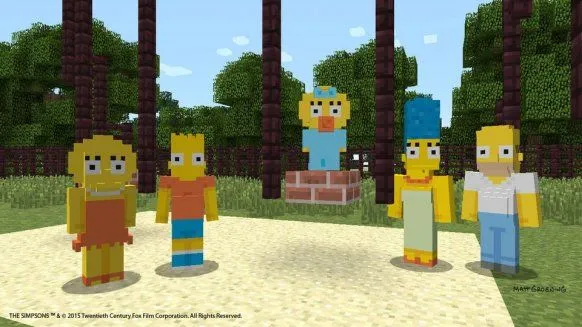 Los Simpson llegan a Minecraft - Taringa!