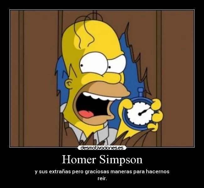 Homer Simpson | Desmotivaciones