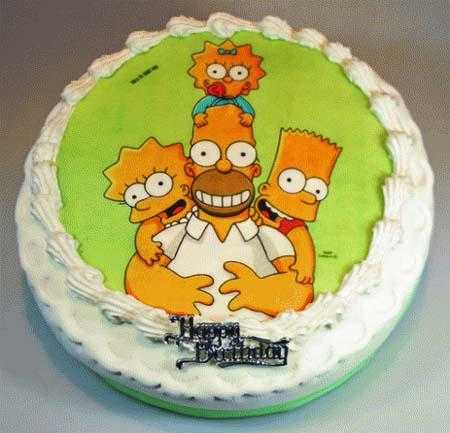 Modelos de tortas para fanáticos de Los Simpsons | Fiesta101