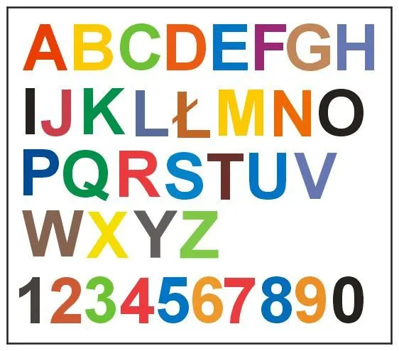 Molde de letras de colores - Imagui