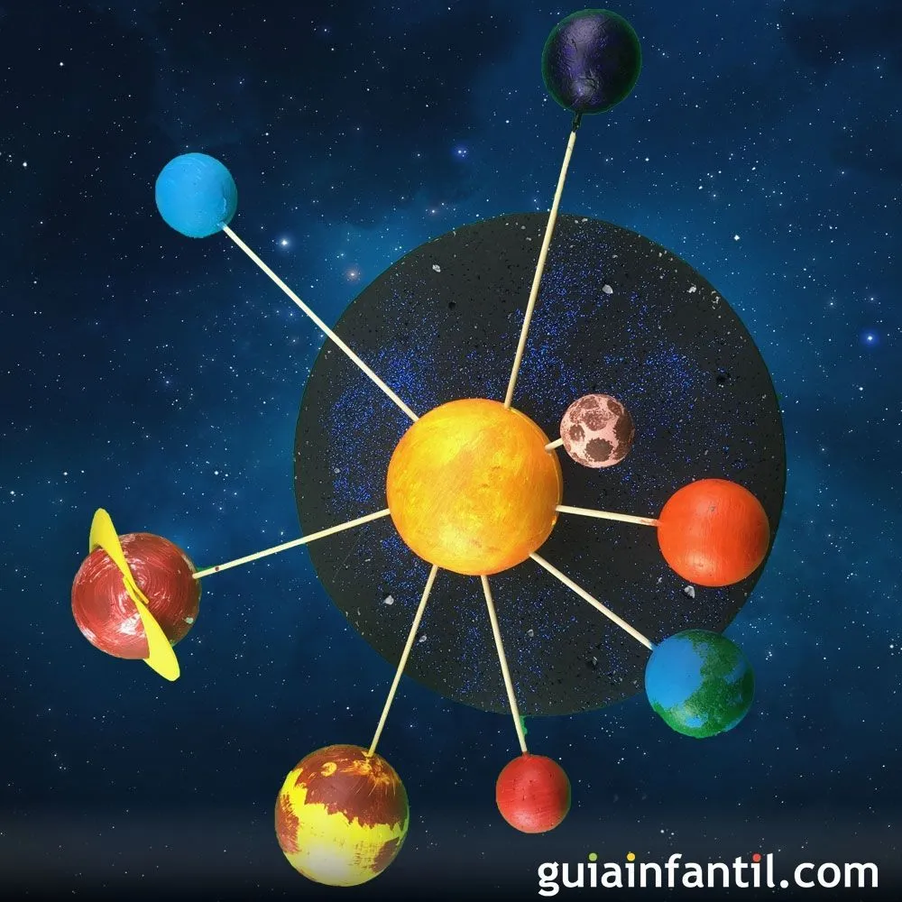 Cómo hacer el Sistema Solar con bolas de porexpán. Manualidades para niños Cómo hacer el Sistema Solar con bolas de porexpán. Manualidades para niños