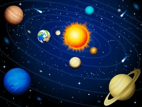 Sistema solar pintado - Imagui