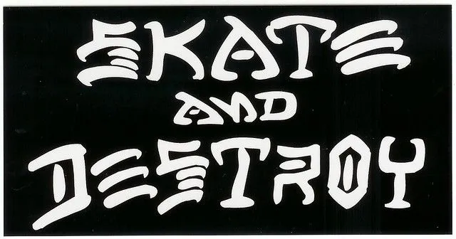 Skate and Destroy -Thrasher - Black | Flickr - Photo Sharing!