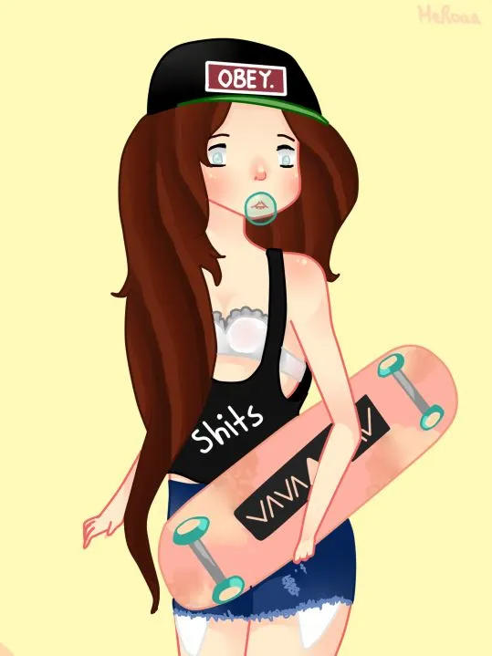 skate Girl by MeRoar on DeviantArt