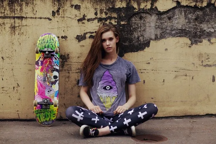 skateboard girl | alla modâ | Pinterest