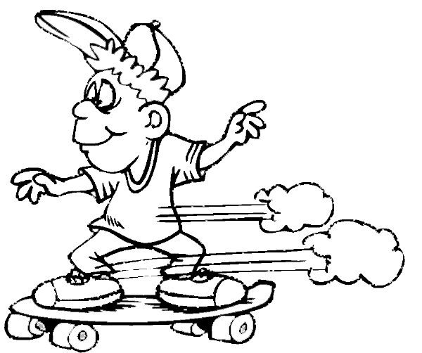 Skateboarding para pintar - Imagui