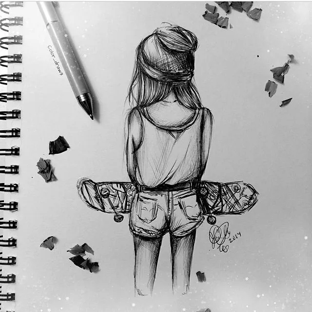 Skater girl | Artsy doodles | Pinterest | Skater Girls, Girls and ...