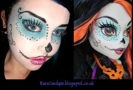 Skelita Calaveras: Monster High https://www.makeupbee.com/look.php ...
