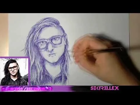 Skrillex | Dibujo | Happy birthday | Timelapse | Lapiz