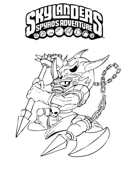 Skylanders Spyro's Coloring Pages for Kids >> Disney Coloring Pages