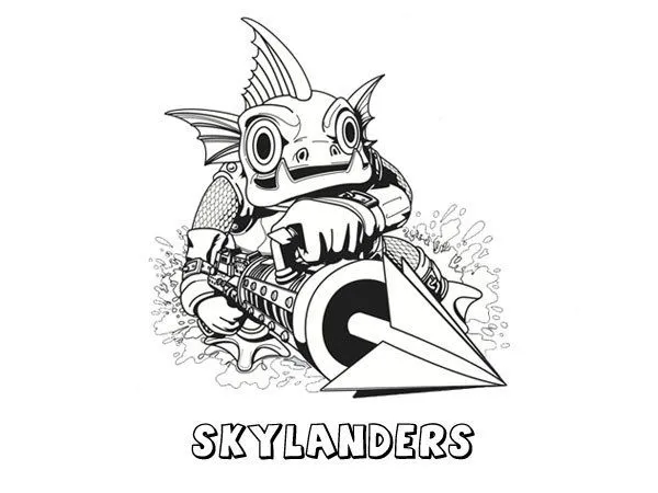Skylanders para pintar - Imagui