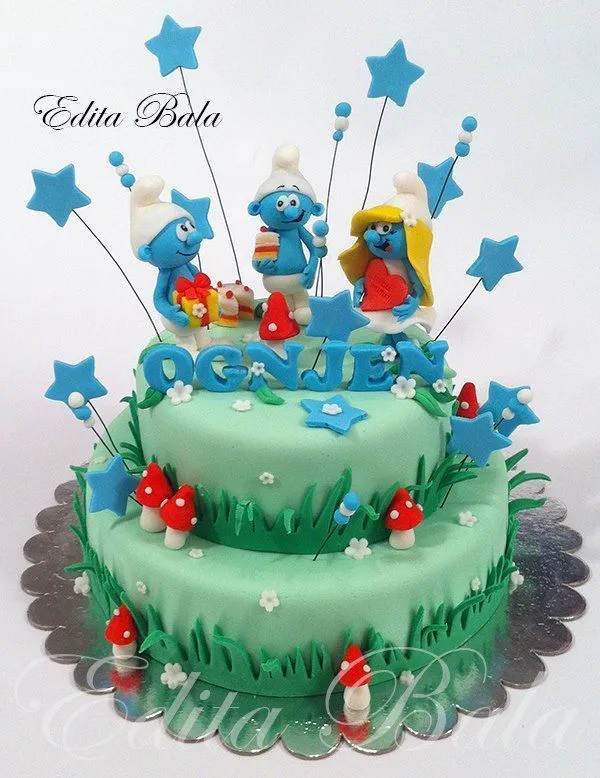 smurfs cake pastel pitufos | LOS PITUFOS - TORTAS | Pinterest ...