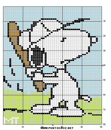 Snoopy | Punto de cruz - Colección de patrones punto de cruz gratis.