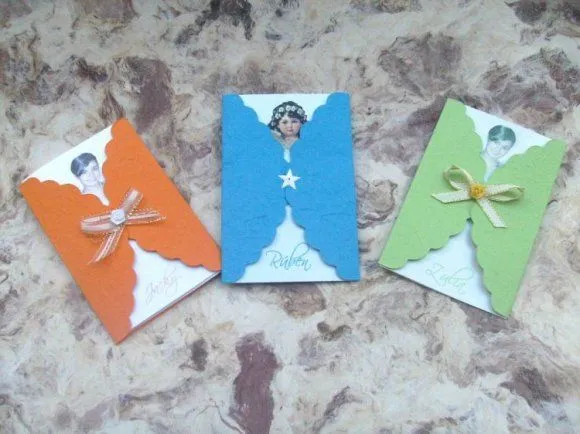 Como hacer sobres para tarjetas de boda - Imagui