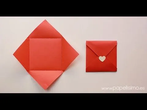 Cómo hacer sobres de papel originales - YouTube