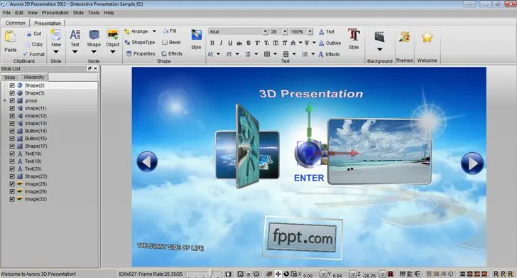 Software Aurora 3D para presentaciones PowerPoint : : Plantillas ...