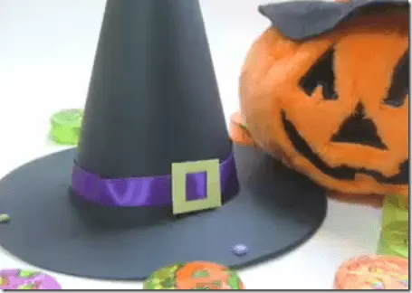 Sombrero de bruja casero para halloween - Disfraz casero