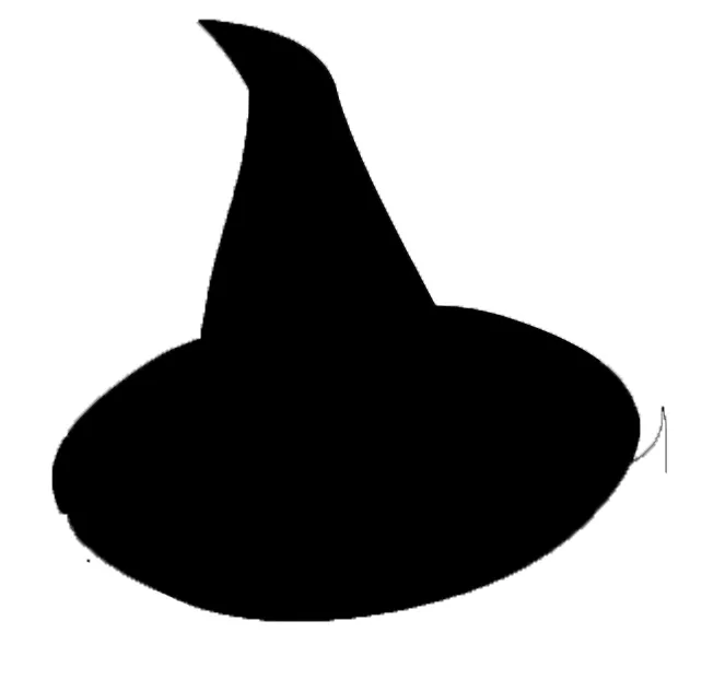 sombrero de bruja silueta - Orientación Andújar - Recursos Educativos
