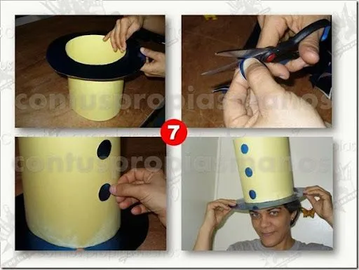 Como hacer un sombrero de copa con cartulinas | Trato o truco
