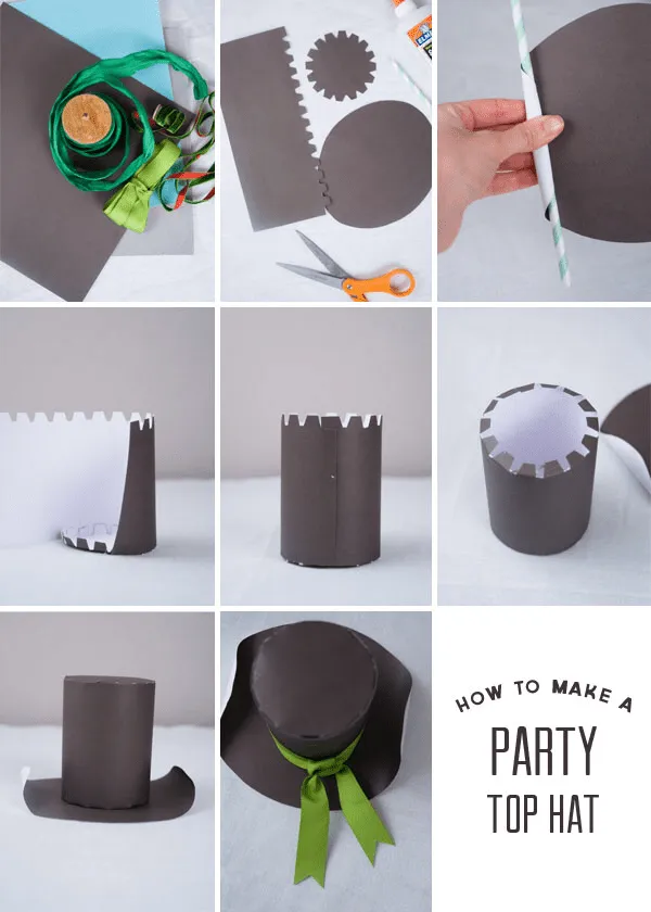 Como hacer un sombrero de copa de papel | Crazy hats, Easter hat parade,  Mad hatter tea party
