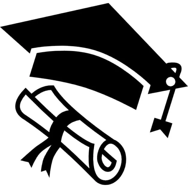 Sombrero de graduación y diploma | Descargar Iconos gratis