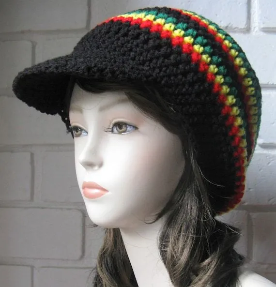 Sombrero jamaiquino Crochet Slouchy estilo vendedor por WoolFashion