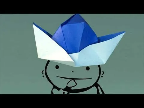 Un sombrero de papel, papiroflexia - YouTube