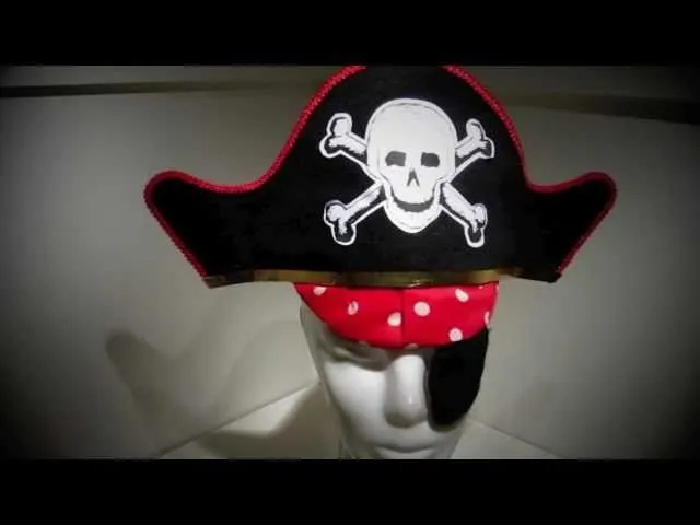 Sombrero Pirata con Parche - YouTube