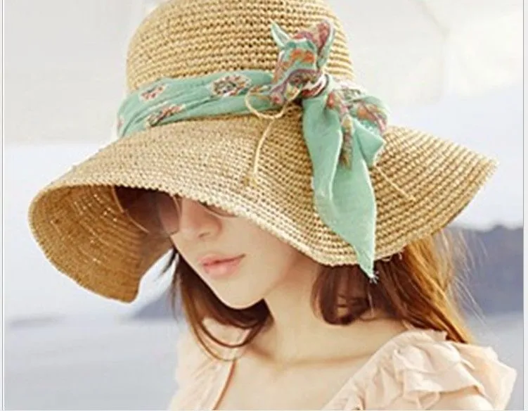 Sombrero tejido a gancho para la playa - Imagui