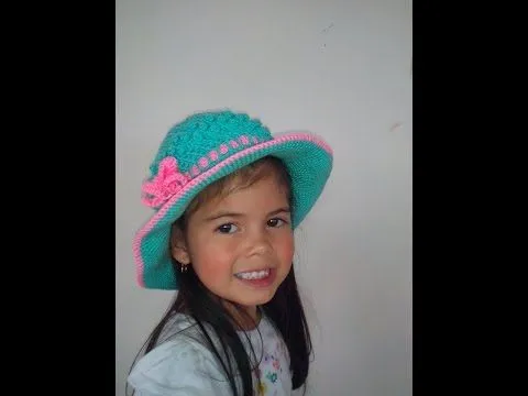 Sombrero Playero en Crochet - YouTube