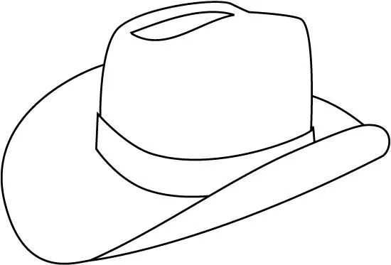 Pinto Dibujos: Sombrero vaquero para colorear
