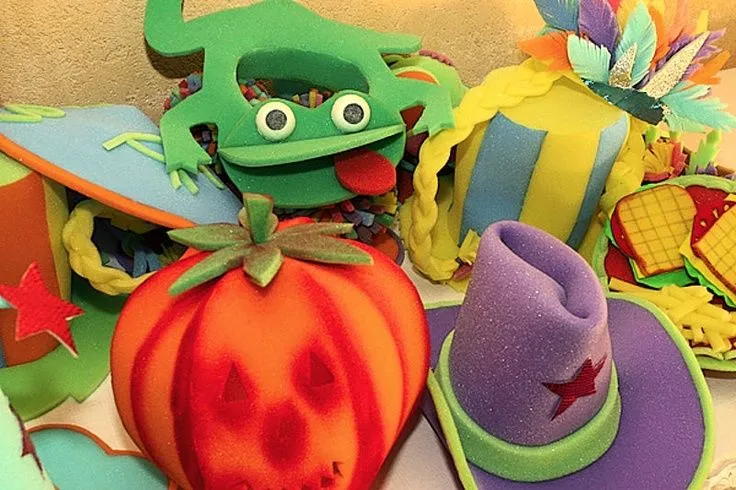 Gorros Locos, Sombreros de Foamy Cumpleaños, Fiestas Infantiles ...