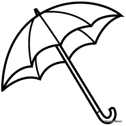 Paraguas animado para colorear - Imagui