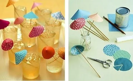 Como hacer sombrillas de papel decorativas | Fiestas infantiles y ...