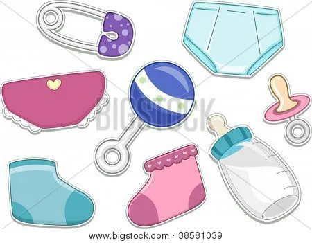 Vectores y fotos en stock de Ilustraciones de bebé productos que ...