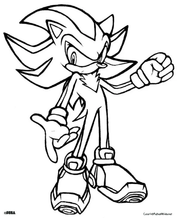 Sonic Coloring Pages Shadow | Sonic Coloring Pages | Coloring ...