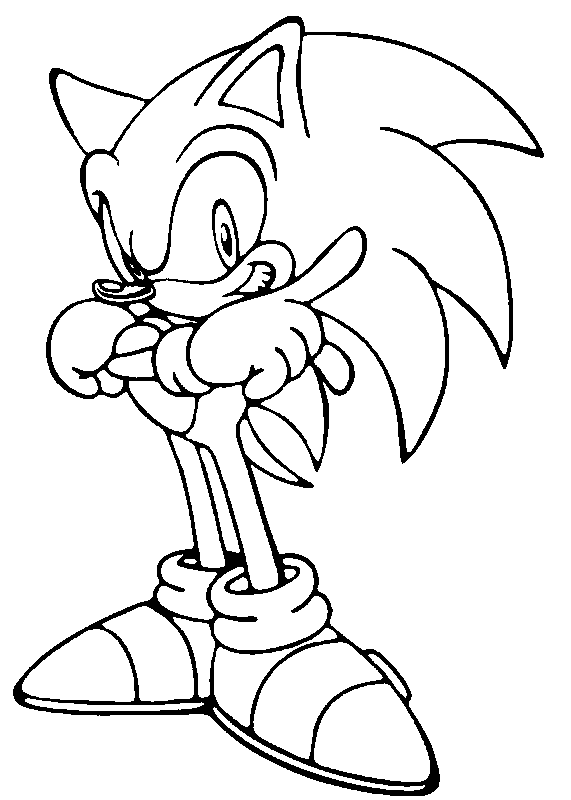 Sonic The Hedgehog Coloring Pages 5 | coloring | Pinterest