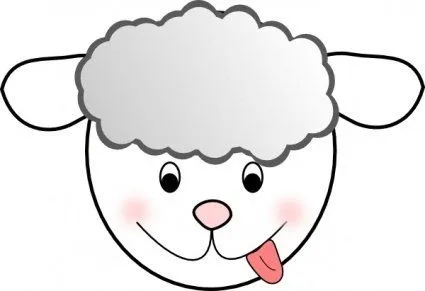 Sonriente prediseñadas de ovejas mal imágenes prediseñadas (clip ...