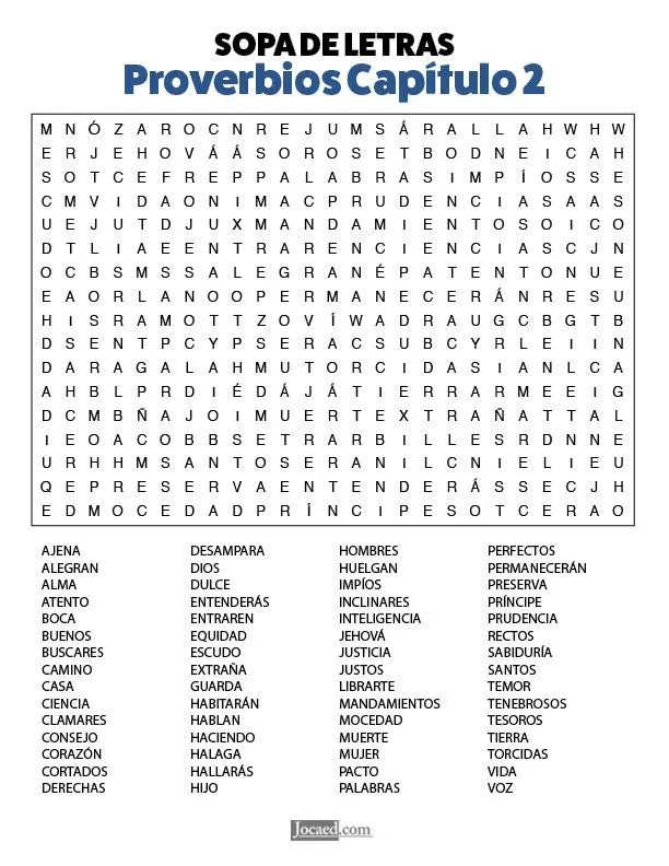 Sopa de Letras de la Biblia Gratis: Proverbios Capítulo 2 | Sopa de letras dificil, Sopas de letras para imprimir gratis, Sopa de letras Sopa de Letras de la Biblia Gratis: Proverbios Capítulo 2 | Sopa de letras dificil, Sopas de letras para imprimir gratis, Sopa de letras