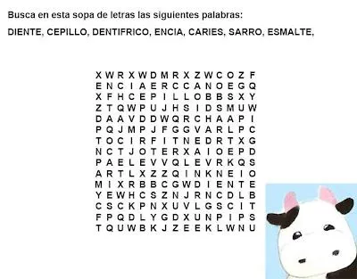 Sopa de letras para niños de animales - Imagui