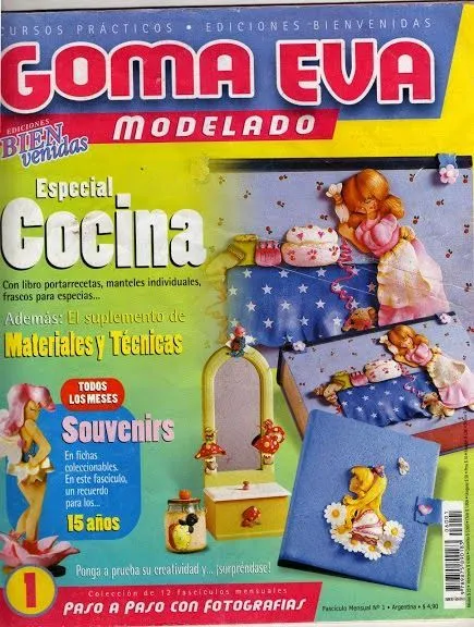 Souvenir para cocina en foamy | revistas | Pinterest