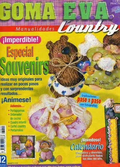 Como hacer Souvenir en Goma Eva Country | Revistas de Goma Eva ...