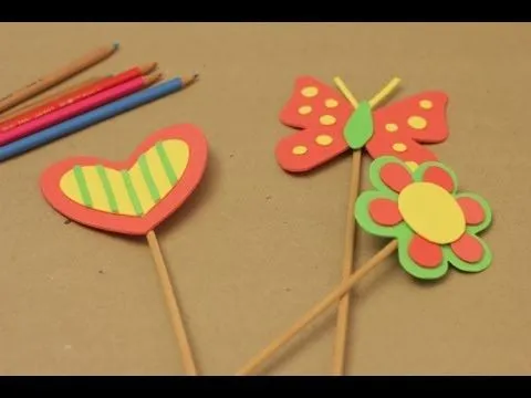 Souvenirs infantiles en goma eva - YouTube