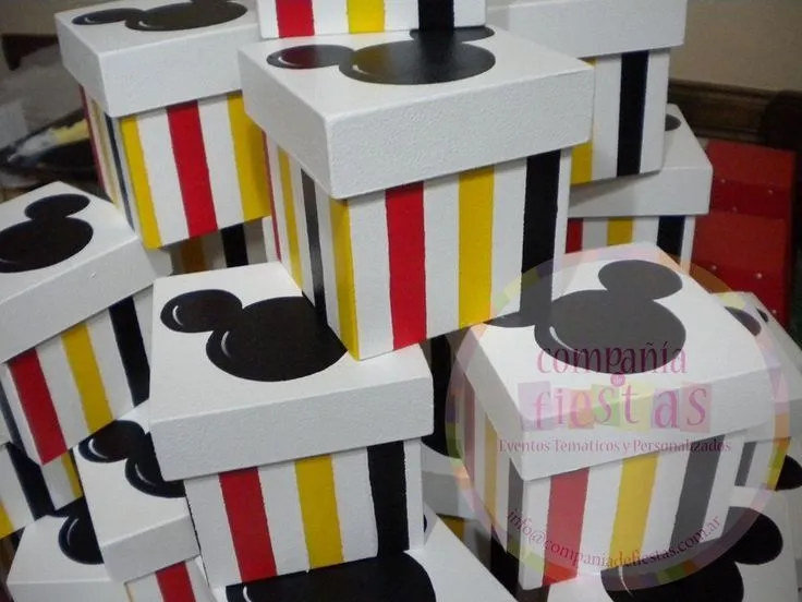 Souvenirs #Mickey Mouse Cajas pintadas a mano | Ideas Niños ...