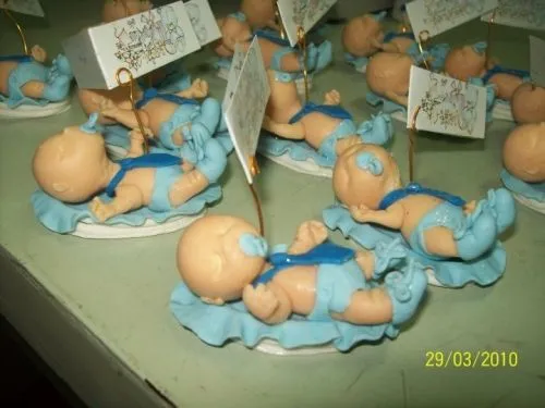 Souvenir bebés varón - Imagui