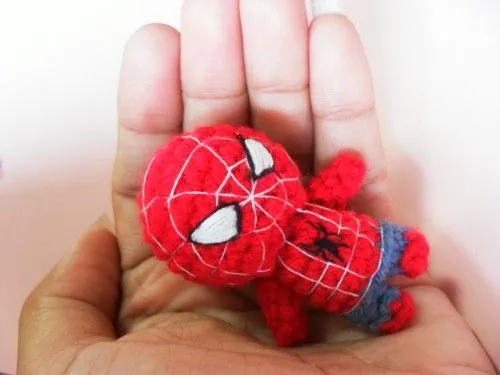 Spider Man Mini Doll | Knitting and Crochet | Pinterest ...